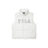 Letter Logo Print Lined Loose Down Vest Unisex Vest Milk-White F51U349903F-IV