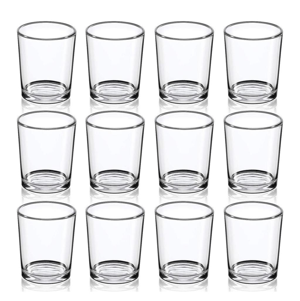 6/12 шт., прозрачный стеклянный подсвечник для чайной свечи, стеклянный держатель для свечей, прозрачный плавающий подсвечник для чайной свечи, оптом для центральных элементов стола и свадебного декора