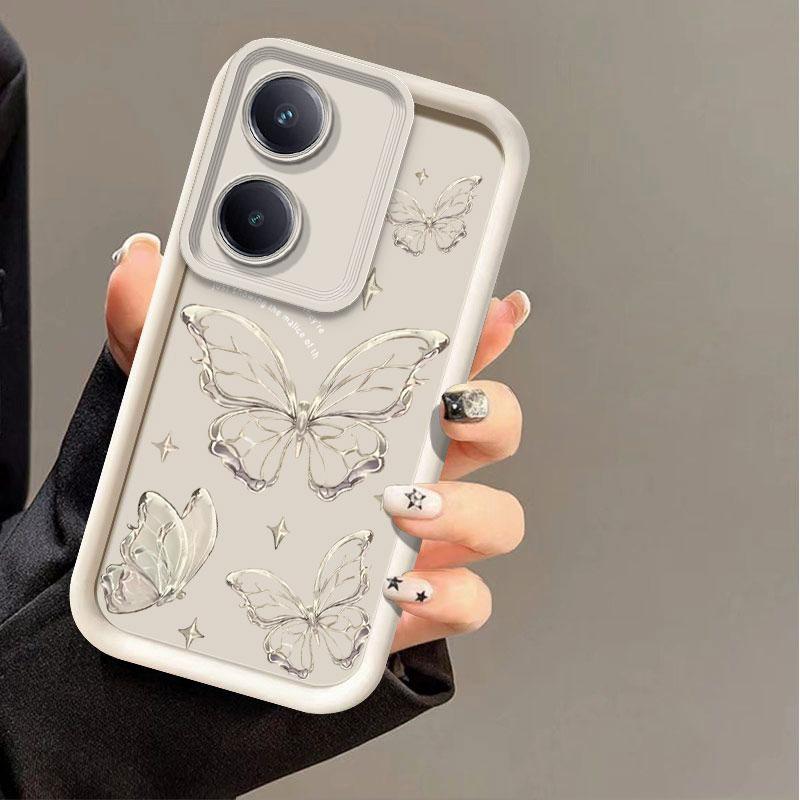 Y100 Love Butterfly Sky Eye Ladder Phone Case For VIVO Y27 Y22 Y21 Y20 Y19 Y17 Y16 Y15 Y12 Y12S Y11S Y11 Y5S Y03 Y02 Y02S