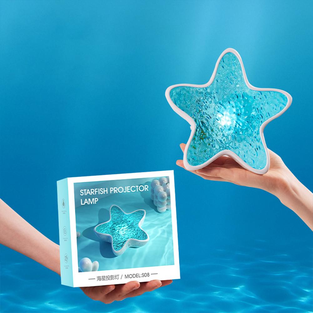 Night Lamp Projector Rechargeable Ocean Wave LED Projector Lamp Star Projector for Bedroom Party
