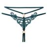 Stimulating Panties Women's Hot Hollowed-out Embroidered Pearl Yin Sm Bundled Tuning Open File Free Temptation Thong