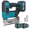 Yofidra Brushless 30mm Electric Nail Gun 2in1 Nailer/Stapler Gun Cordless Framing Nailer Tacker Tool For Makita 18V Battery Pins