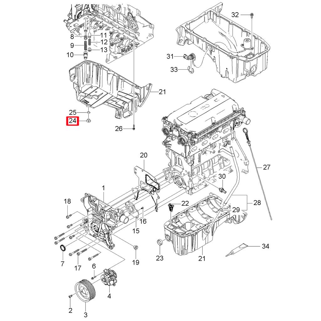 Винт для сливной пробки картера двигателя для Opel Vauxhall INSIGNIA MERIVA A MOKKA SIGNUM TIGRA TwinTop VECTRA B ZAFIRA TOURER C