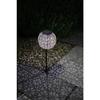 Solar Powered Metal Decoration - Retro Design - - 1 White LED - 8 Hours of Lighting - 10 Lumens