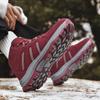 2024 Winter Outdoor Hiking Shoes High Top Couple Cold Resistant Snow Boots Thickened Velvet Hiking Shoes Ski Cotton Shoes