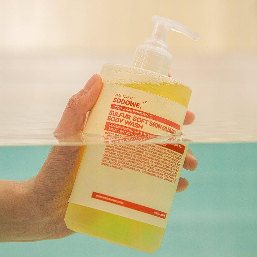 sodowe sulfur oil pulling soft skin guard body wash 500ml