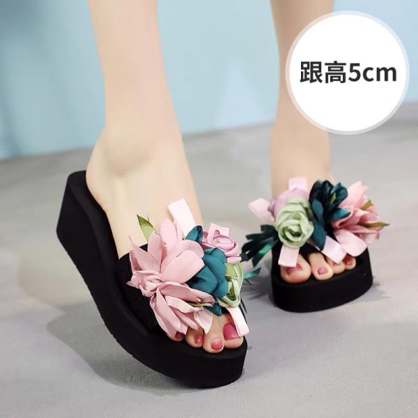 Fashion Flower Female Shoes Slippers Soft Slides Fashion Summer Clogs Woman 2025 Comfort Luxury Beach Flat Floral  Shoes Women Slippers