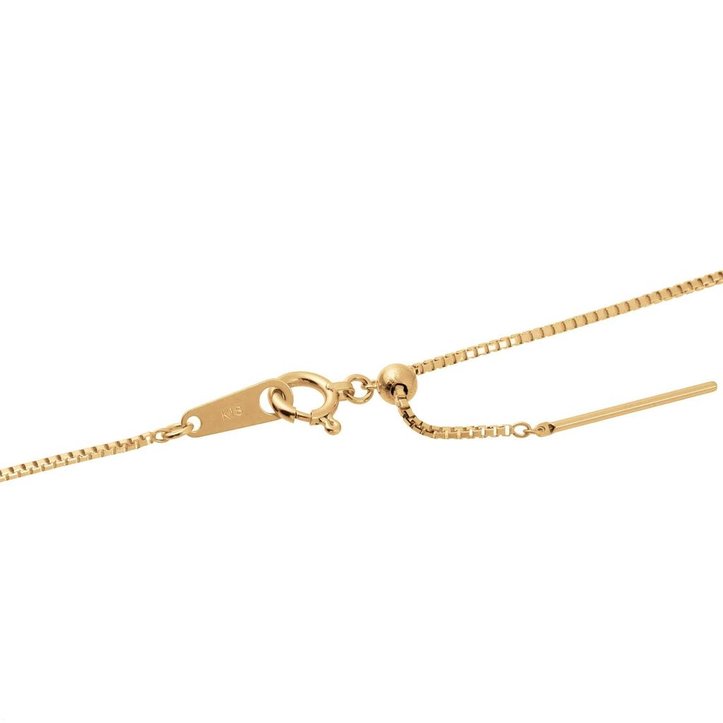 18K Gold Necklace K18 Venetian Chain 45cm Type Adjuster Width [Fairy Kallet] (Pin 0.8mm Approx. 2.2g)