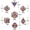 Металлический набор игральных костей DND D20 Polyhedral, подходит для игр Dungeons and Dragons RPG MTG Role Playing Pathfinder, настольные игры, аксессуары с сумкой для хранения