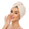 Ultra Soft Microfiber Towel - Fast Drying, Super Absorbent Wrap for Women & Girls, Gentle Care for Curly or Damaged Hair, Solid Bathroom Accessory