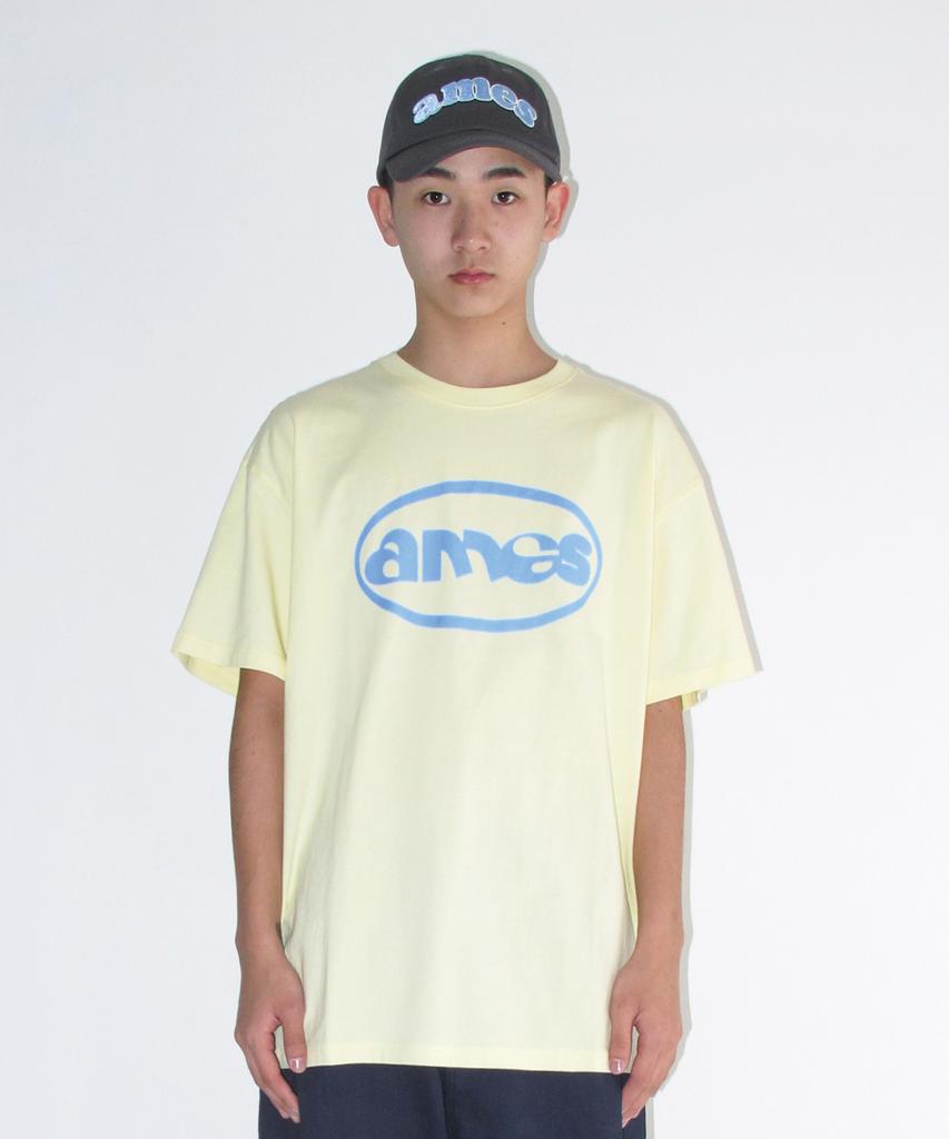 AMES-WORLDWIDE Ames Circle Logo Symbol Tee Yellow