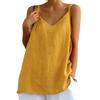 Женский жилет свободного покроя без рукавов с v-образным вырезом, женская однотонная блузка на слинге
