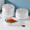 1Set Food Steamer Large Capacity Steamed Rice Box Multi Layer Cooking Pot Plastic Steamed Food Bowl Heat-Resistant