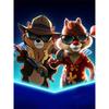 Disney Diamond Painting Chip and Dale Rescue Commando 5D Full Diamond Art Mosaic DIY Embroidery Cartoon Wall Decoration
