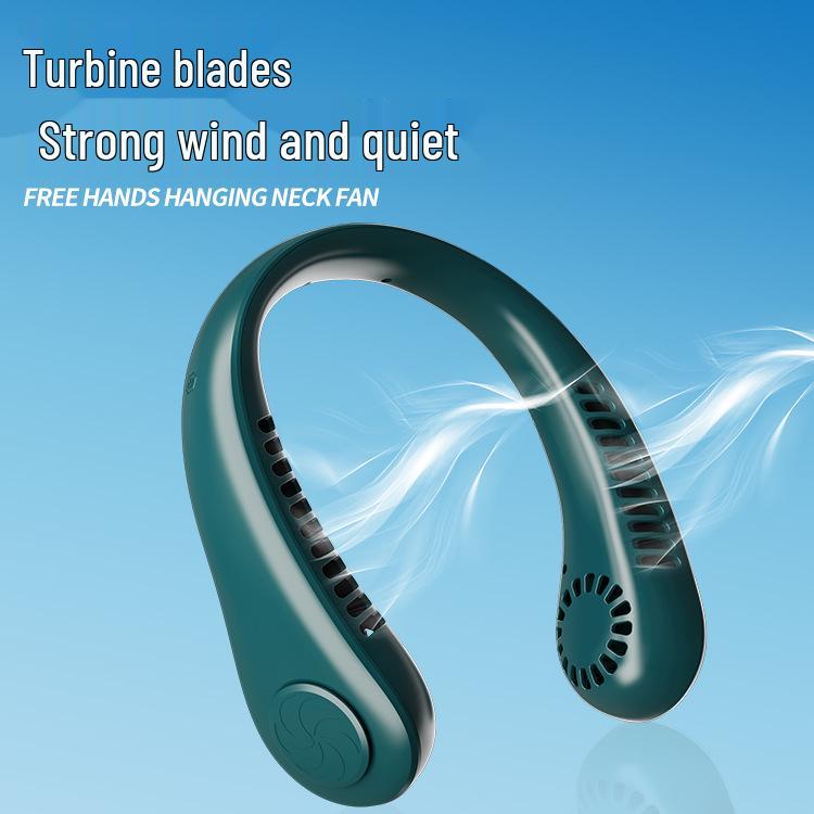 Portable Neck-Hanging Bladeless Fan with USB Charging, 3-Speed Silent Operation for Office, Outdoor, and Sports Use