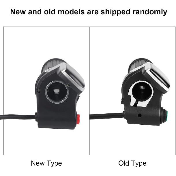 Vbest life 1 Pair E-Bike Throttle Voltmeter Handlebar Grip, Waterproof E-Bike Throttle Handlebar with LCD Display Modified Part for Electric Bike