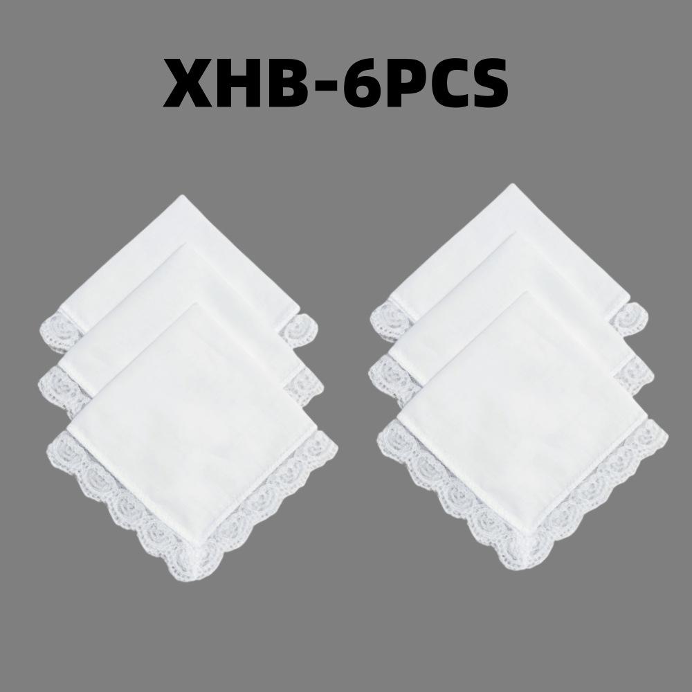 Чисто-белый хлопковый кружевной носовой платок ручной работы с граффити