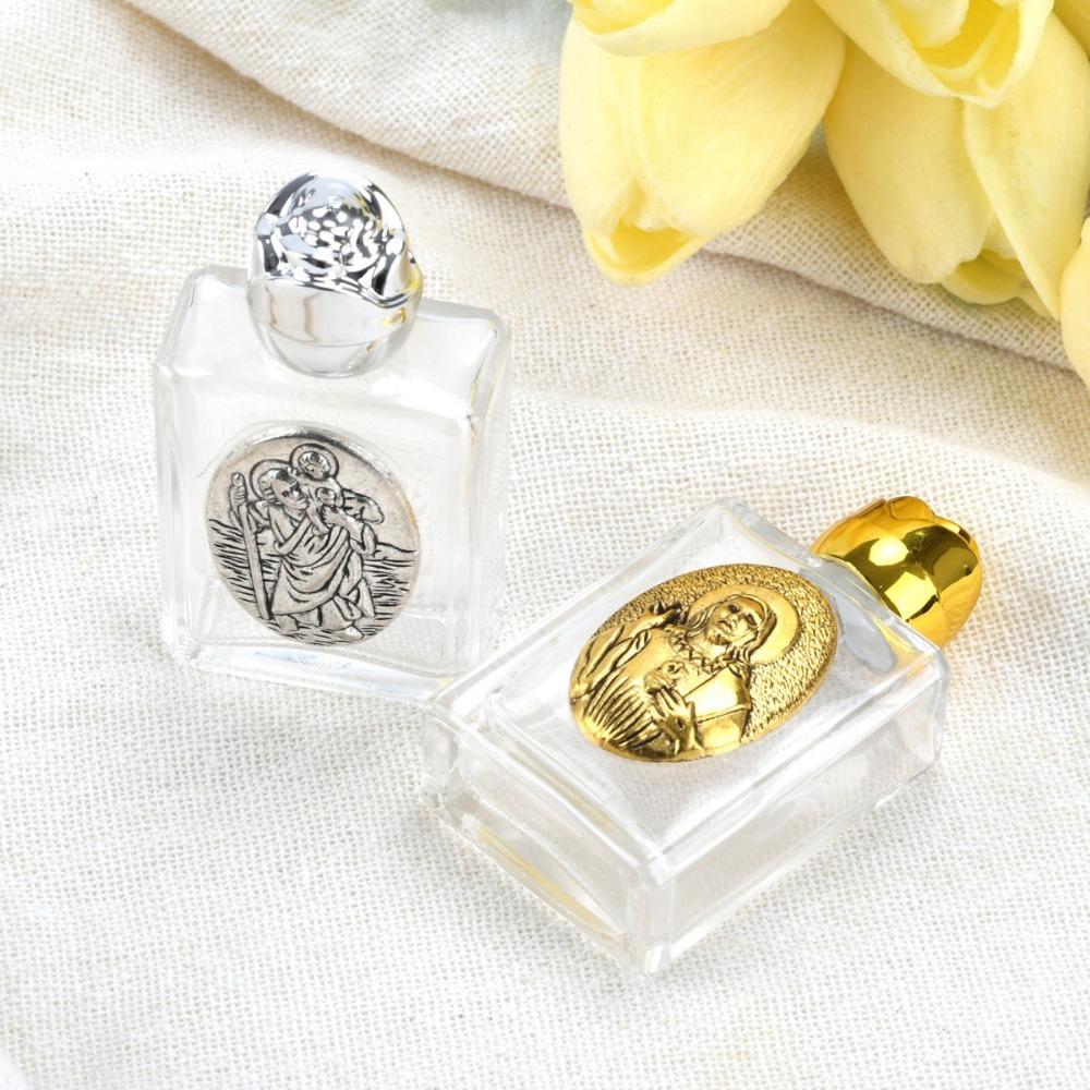 1 шт. Святая вода Священное Сердце Иисус Бутылка Религиозный крест Бутылка христианская скульптура Бутылка Святая вода