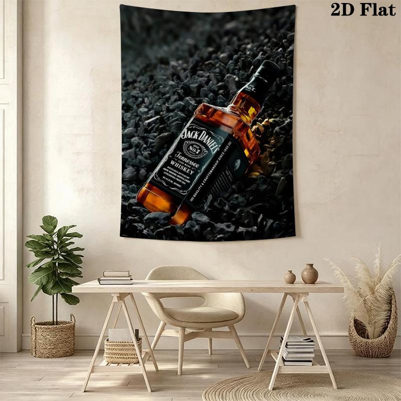 Ткань с принтом Jack Daniel'S Tennessee Whiskey Модный фон для печати Настенное покрытие Декор для дома или гостевого дома Мягкий декор Ткань для фона