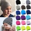Fashion Solid Color Kids Hats Toddler Baby Boy Girl Infant Cotton Soft Warm Earmuffs Hat Beanies Cap Winter Knitted Newborn Hat