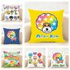 Cute Funny Japan AAfro KKen Cushion Cover Linen Pillowcase Soft  for Sofa Bed Home Room Decor