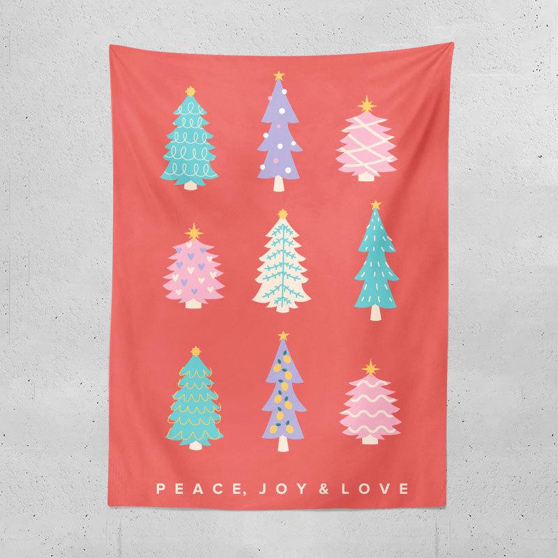 Трансграничная Рождественская елка Гобелен Amazon Рождественская вечеринка Креативный фон Ткань