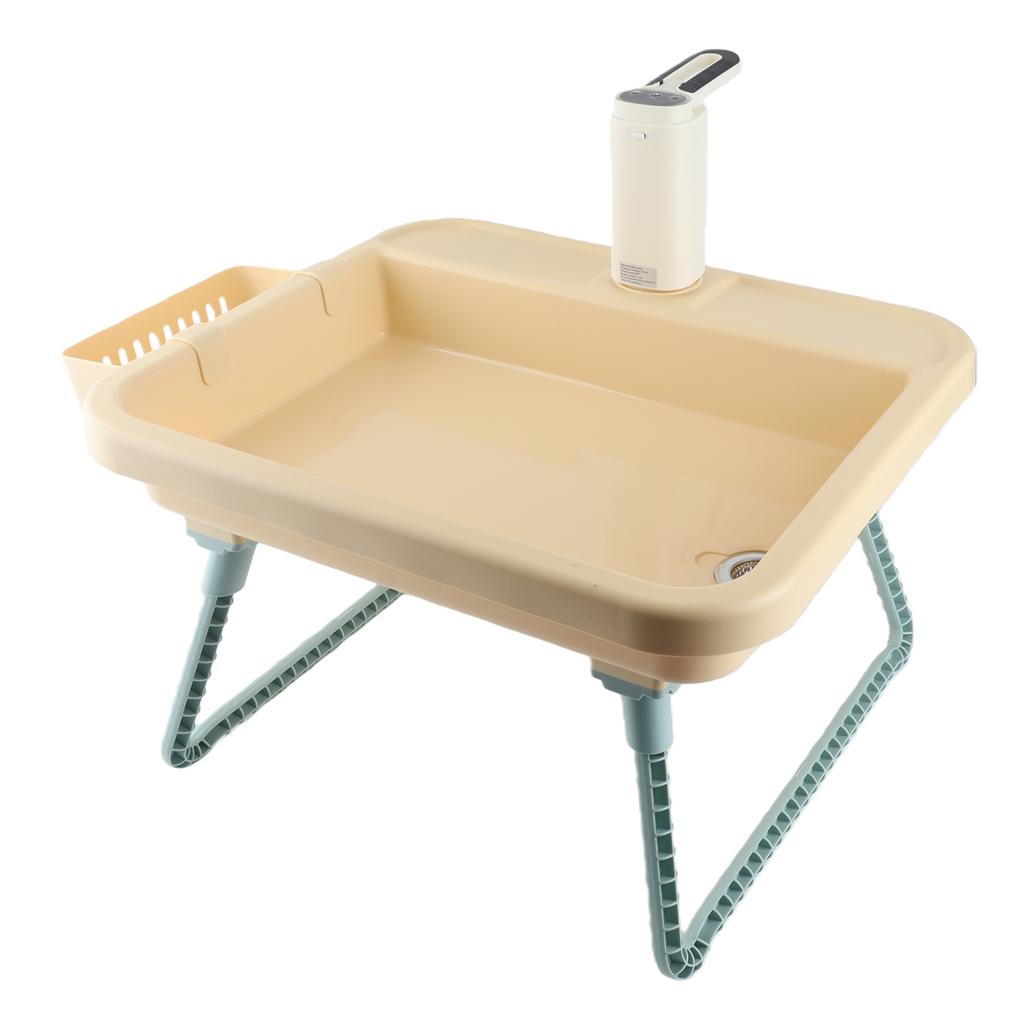 Portable Sink with Electric Water Pump Easy Setup Mobile Hand Wash Station for Outdoor Dishwashing Camping