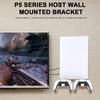 Настенное крепление для хоста Универсальный настенный кронштейн с 2 крючками для контроллеров для PS5 Slim/PS5 Игровой консоли для Playstation 5 Slim/Playstation 5