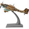 1/72 Ju 87 Штука Металлическая модель пикирующего бомбардировщика Немецкий военный литой самолет-штурмовик времен Второй мировой войны для коллекции или подарка