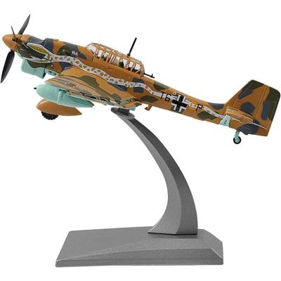 1/72 Ju 87 Штука Металлическая модель пикирующего бомбардировщика Немецкий военный литой самолет-штурмовик времен Второй мировой войны для коллекции или подарка