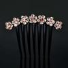 Ponytail Holder Rhinestones Crystal Hair Clips Women Hair Comb Korean Barrettes Mother Headwear