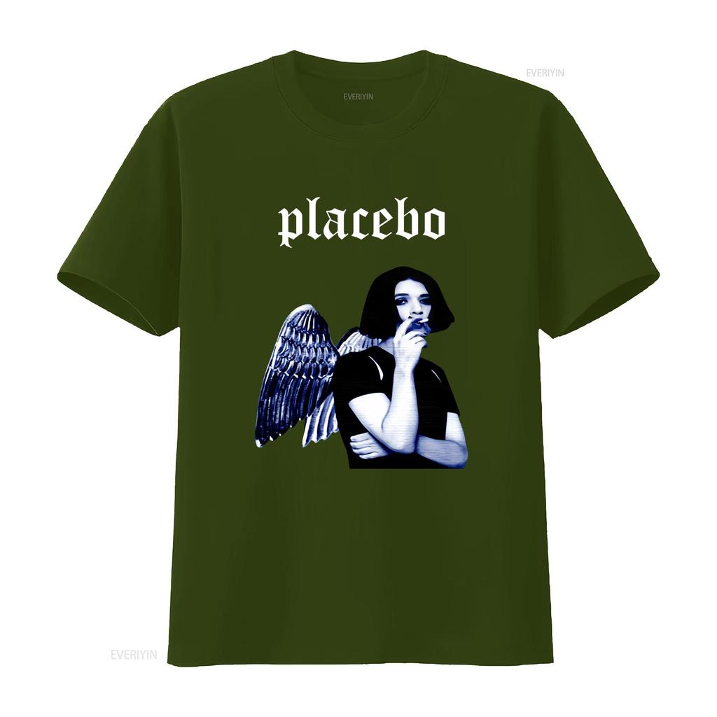 Новая футболка Placebo Rock Band для фанатов с принтом ангельских крыльев S 5XL BI04123 винтажная стираная модная одежда от графического дизайнера