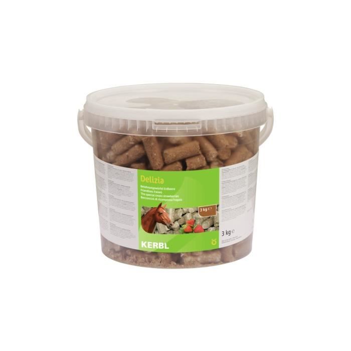 Friandise - Delizia - 3kg - Fraise - Cheval Adulte - Taille Moyenne