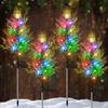 5w Led Solar Light Pathway Solar Light Decorative Tree-shaped Solar Lamps Effortless Charging Festive Pathway Lights for Christmas