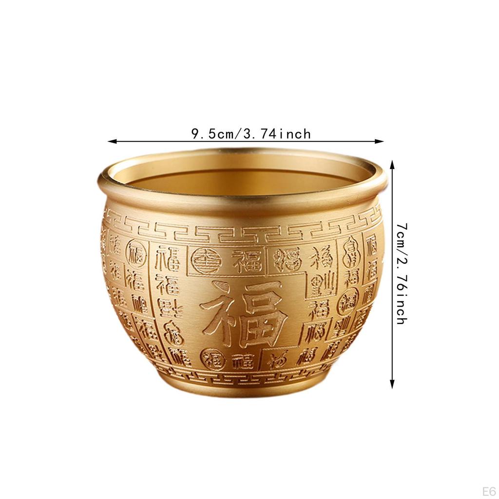 Chinese Money Attraction Bowl Home Accent Cornucopia Feng Shui Item for Office Space