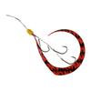 JACKALL Binbin Hook Musou Tie Hook Set - 3 Hooks, Shima Shima Red #8