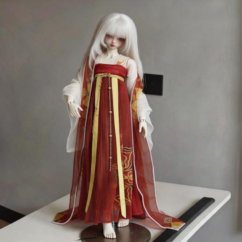 6-inch BJD Doll Hanfu Outfit Set 30cm Dolls Traditional Chinese Costume Clothing Only No