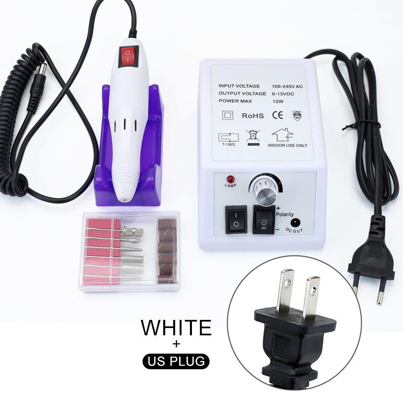 Сверла для ногтей, маникюрная машинка Miller, фрезы для ногтей, резак для удаления геля, 20000 об/мин, пилка для дизайна ногтей, керамические сверла для ногтей, инструменты