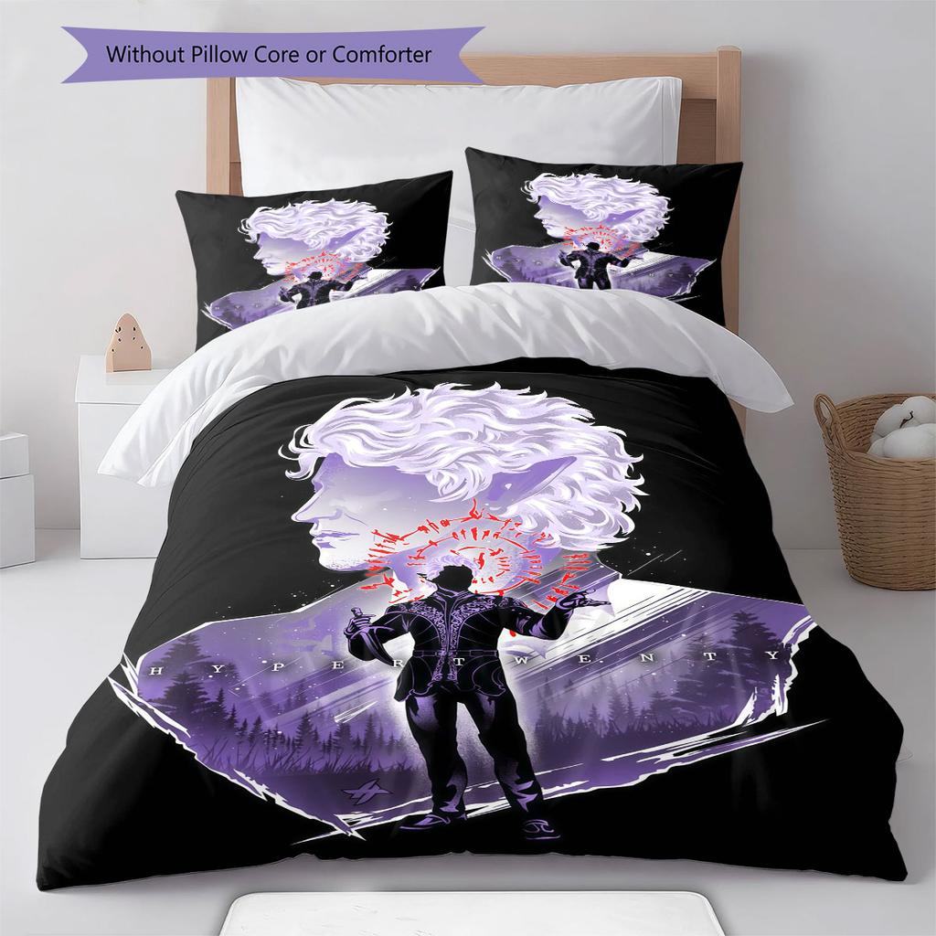 BG3 poster Bedding Quilt Set Quilt Cover Pillowcase Home Decoration Birthday Gift (1 * duvet cover + 2 * pillowcase, without core)