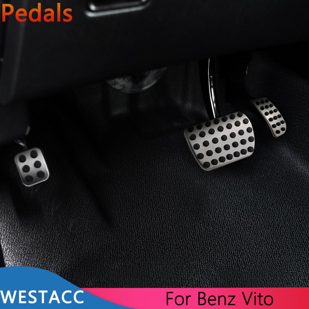 3 шт. автомобильные педали для Mercedes Benz V-Class V Class Vito Metris Viano W639 W447, чехол для педали акселератора