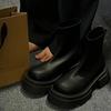 Мода Новый Бренд Женские Ботильоны на Платформе Челси Мотоциклетные Ботинки Зимняя Обувь 2025 Мода Готика Повседневная Обувь Гладиаторы Плоская Подошва Снежные Боты