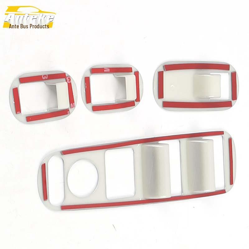 Vezel Window Lifter Switch Decorative Frame & Armrest Button Sequin Sticker Car Accessories