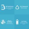 1 упаковка WiFi детектор утечки воды APP Control 85DB датчик воды сигнализация IP67 водонепроницаемый аккумулятор