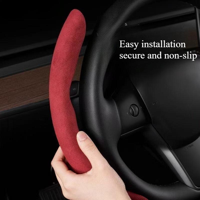 Чехол на руль, подходит для Leapmotor, перфорированная кожа, нескользящий, впитывающий пот