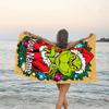 1pc Crunch Christmas3 Beach Towel with Custom Name, Beach/Swimming/Bath/Picnic/Camping Towel, Suitable for Seaside Beaches