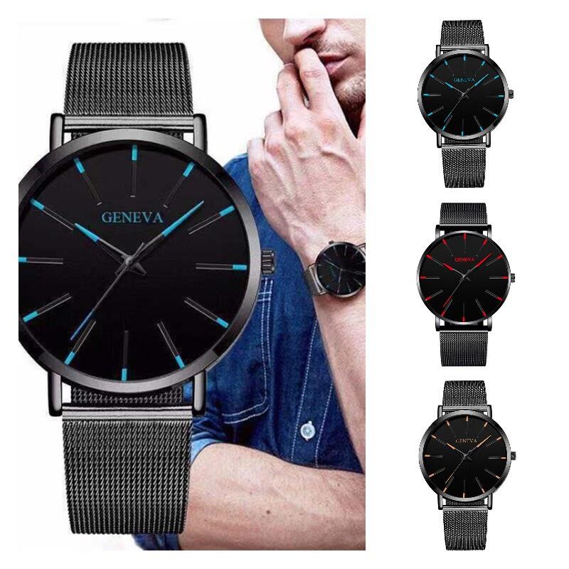 Стильные кварцевые часы Geneva для пары для мужчин и женщин, деловой повседневный дизайн, водонепроницаемые, декоративные, водозащита 10 м