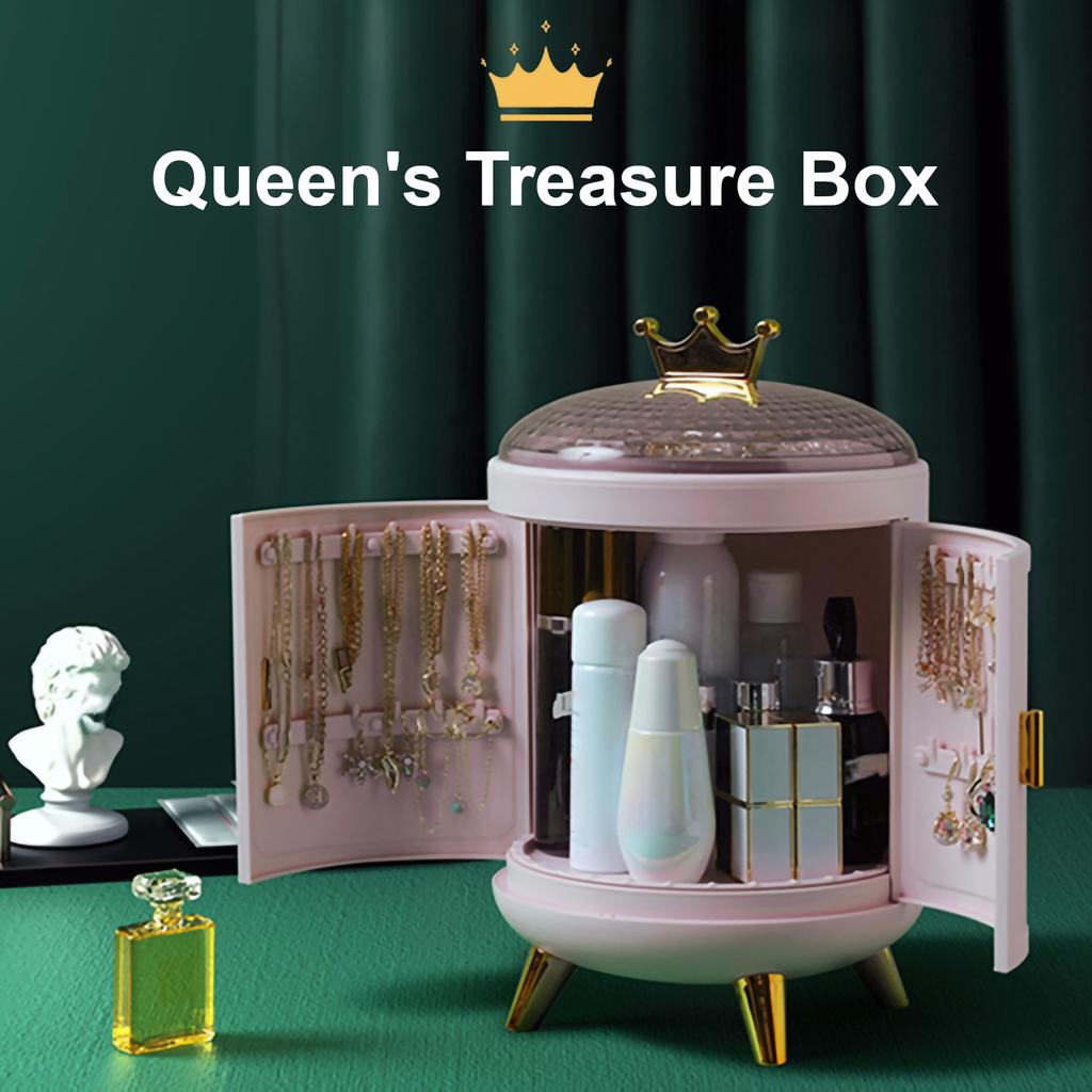 Makeup Storage Box Make Up Skincare Holder Jewelry Bag Cosmetics Organizer Plastic Container For Bathroom Dressing Table Home