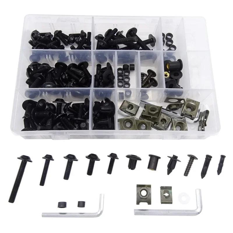 Universal CNC Alloy M6 M5 Fairing Bolts Kit Bodywork Screws Fastener Screws Nuts Kit Nut For Motorcycle 6 colors