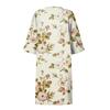 Women's Summer Vintage Floral Print V-Neck Half Sleeve Dress Dresses