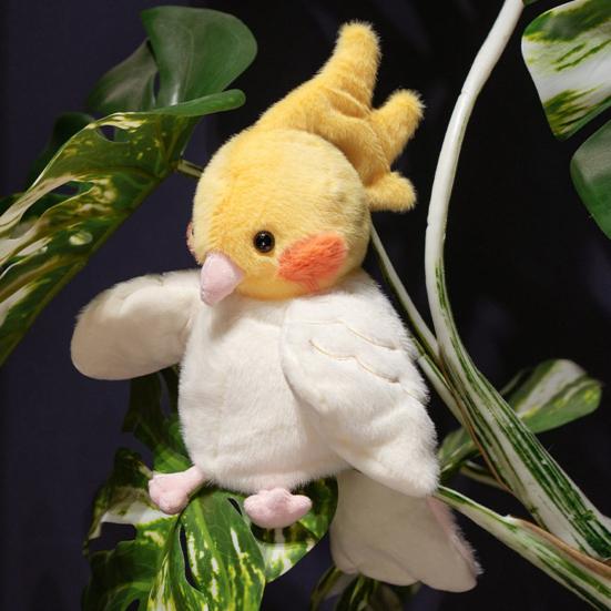 Кукла-марионетка попугай Yousheng для детей, плюшевые куклы-животные для ролевых игр и обучения, красочная мягкая игрушка-птица для рассказывания историй